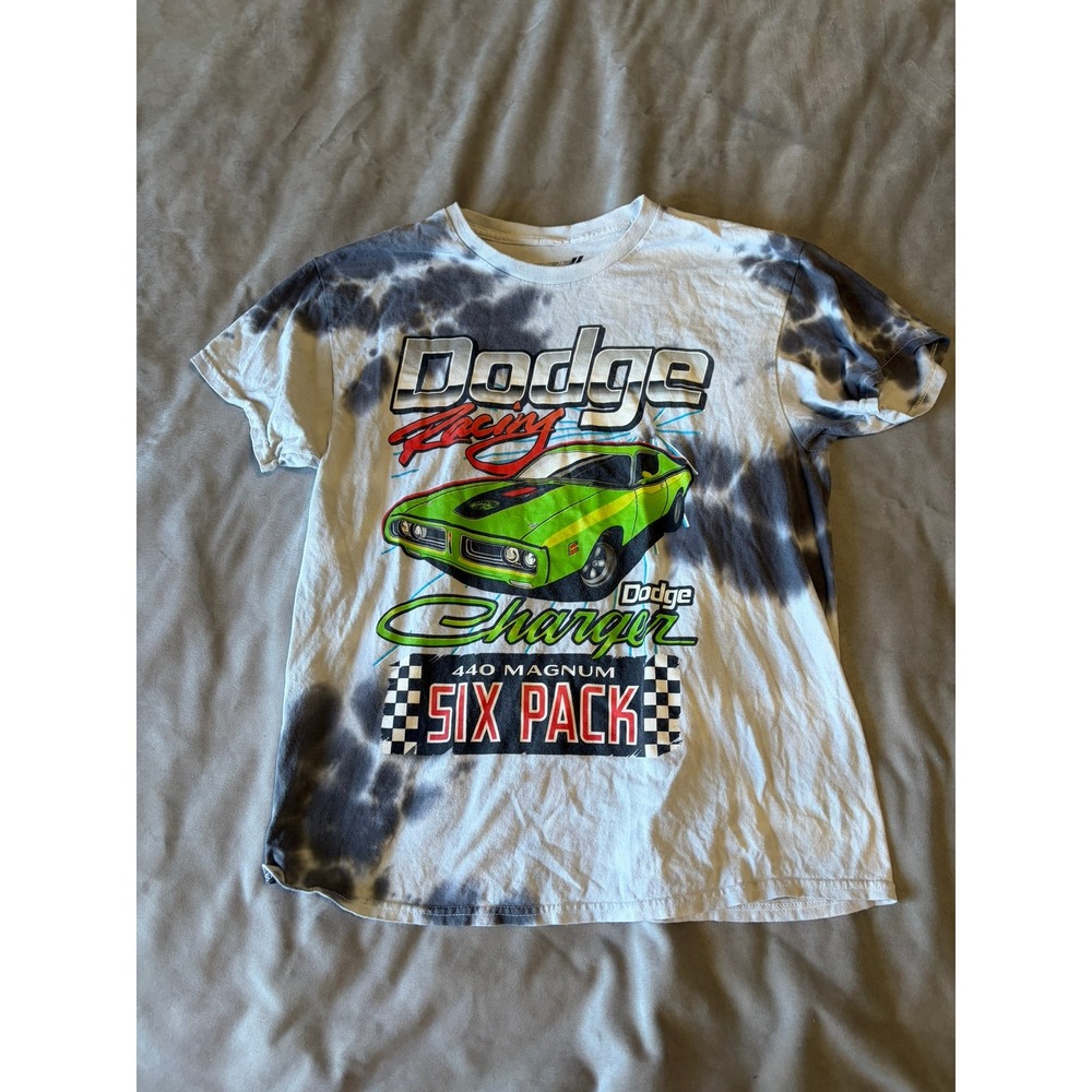 Dodge Racing Charger 440 Magnum Six Pack Tie Dye Graphic T-Shirt Small